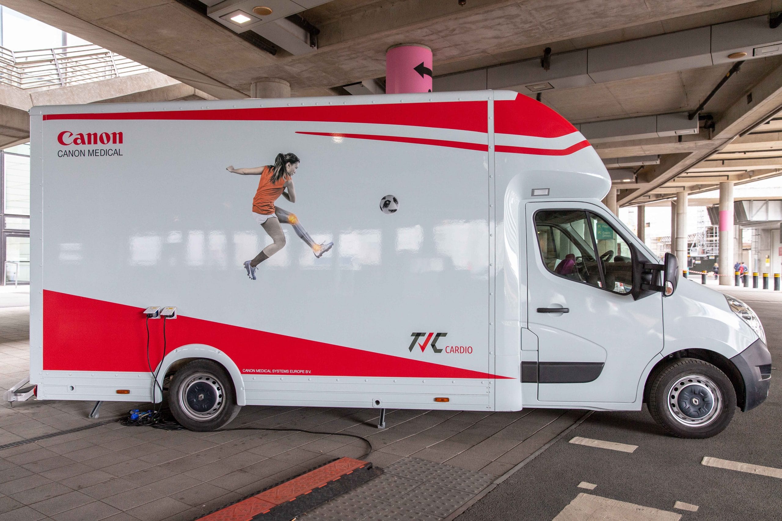 Canon's cardiac screening mobile vehicle