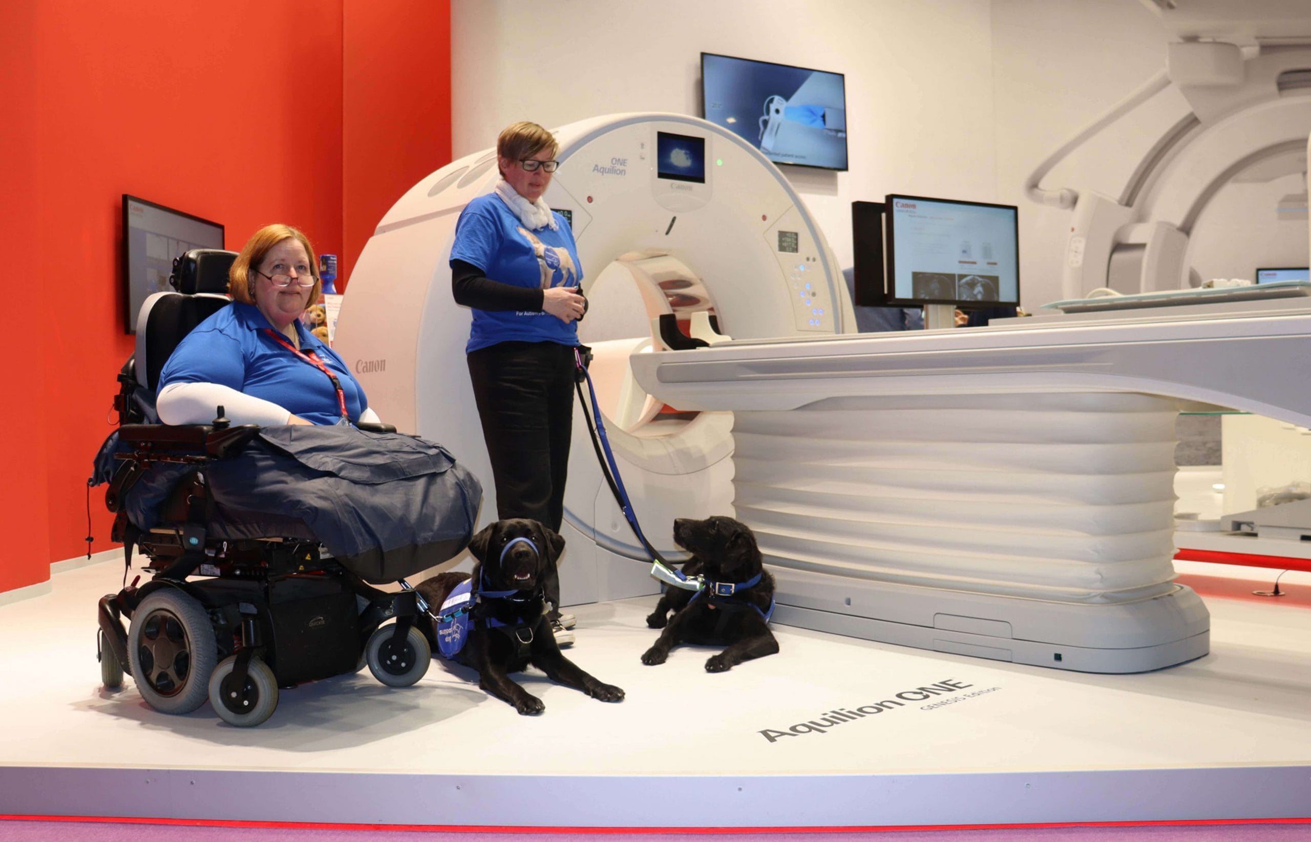 Delegates at UKIO met Support Dogs on the Canon stand
