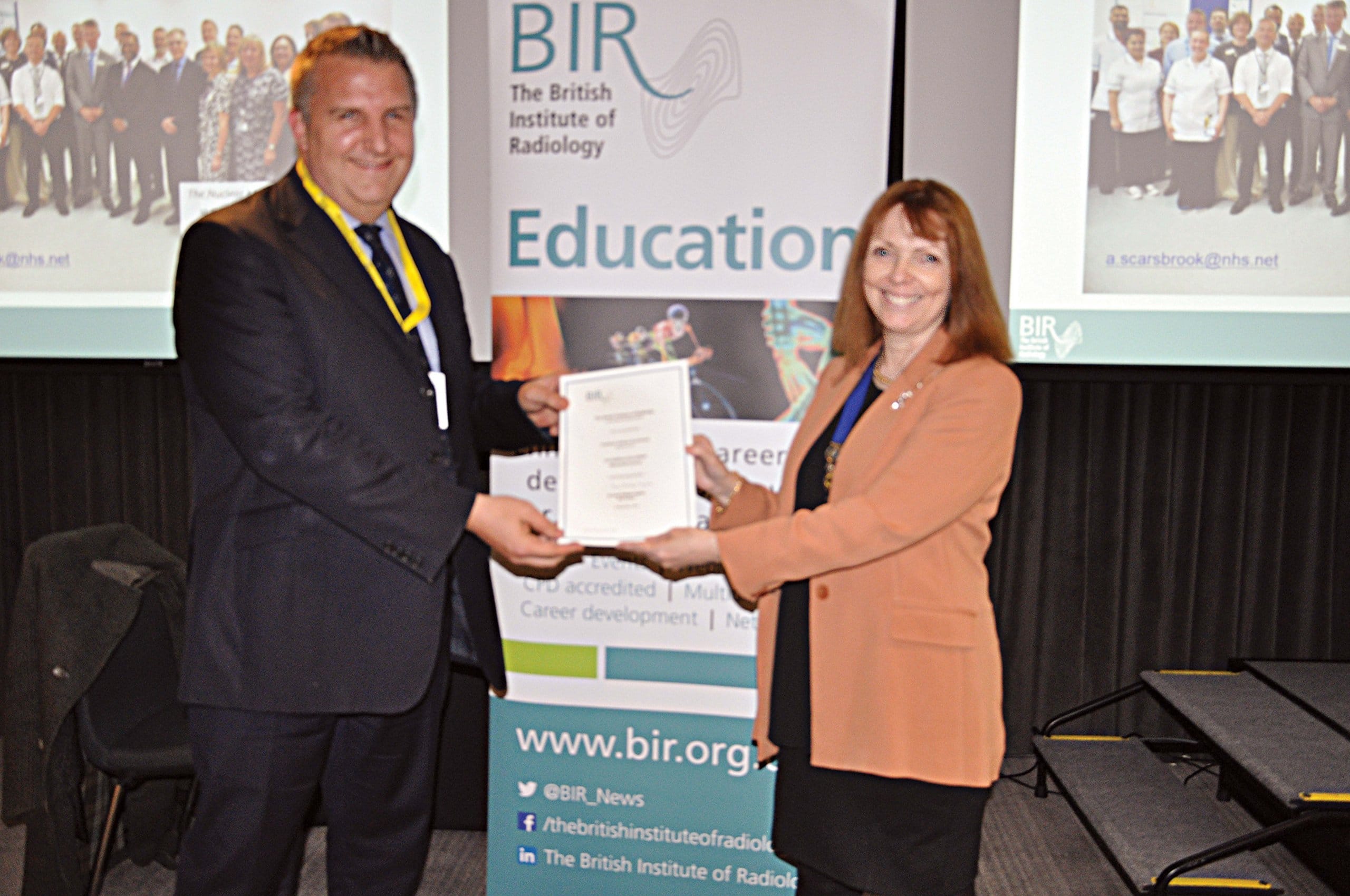 Professor Andrew Scarsbrook received award