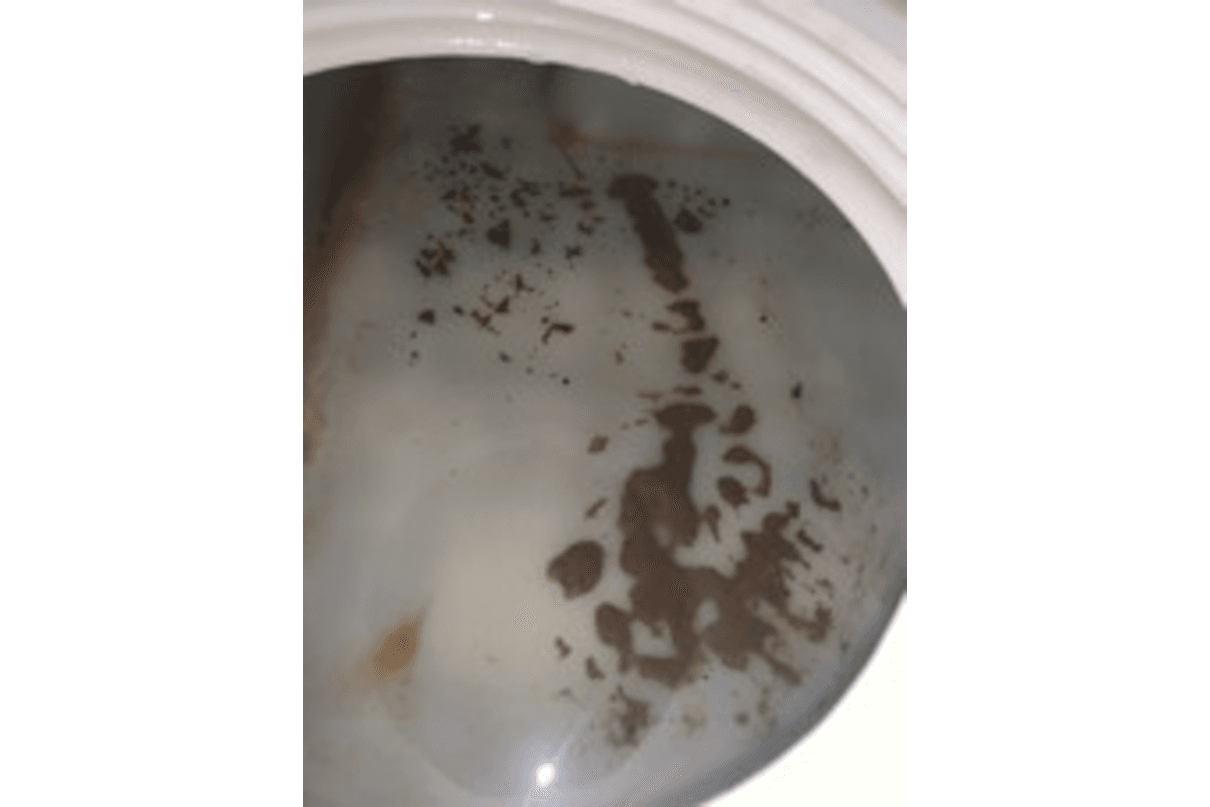 Water tank residue