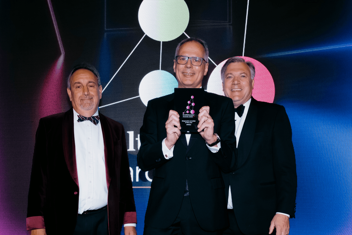 Affidea vp receiving award