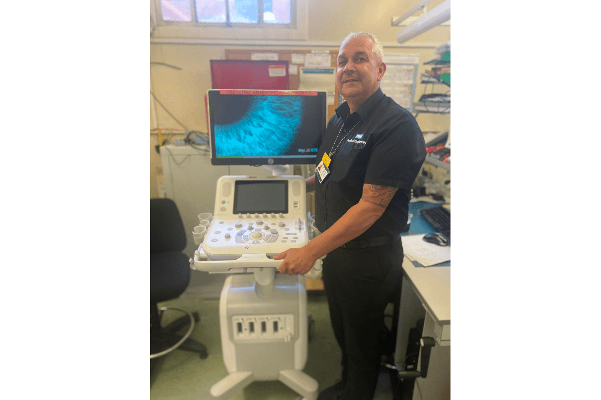 Gary Howse and the MyLab X75.