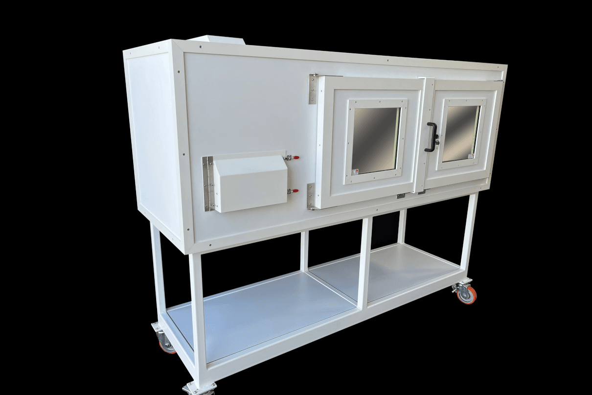 Lead shielded cabinet