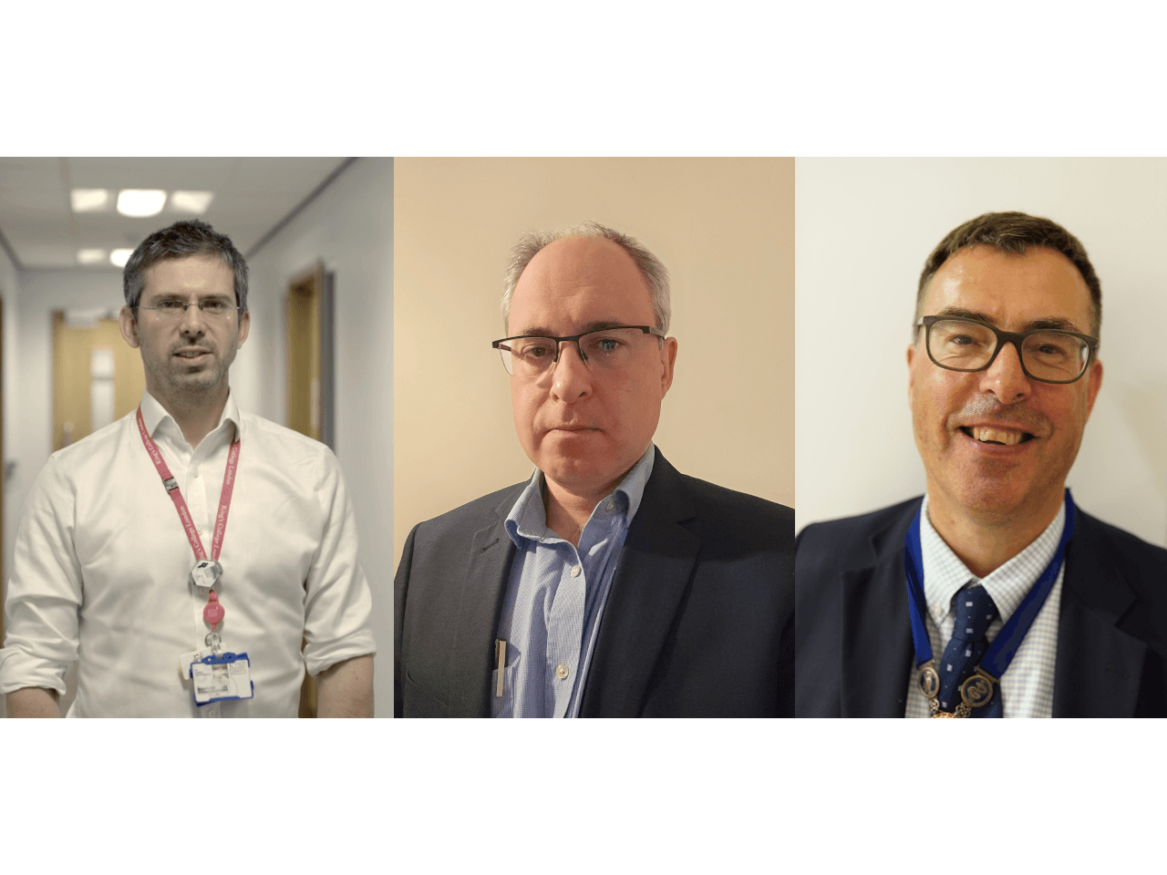 Geoff Charles-Edwards, Mark Radon and BIR President Nick Screaton