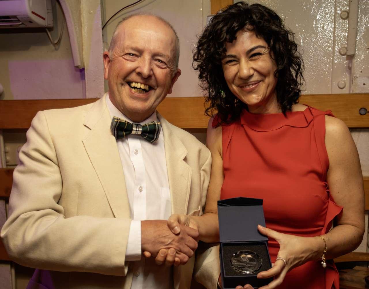 Dr Chris Mayes and Monica Martins